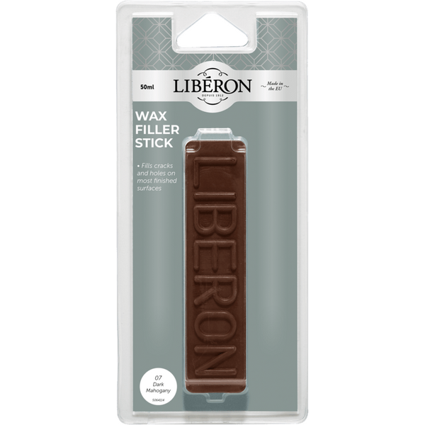 Liberon Wax Filler Stick Dark Mahogany Packaged