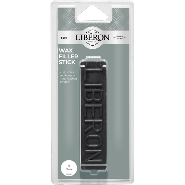 Liberon Wax Filler Stick Ebony Packaged